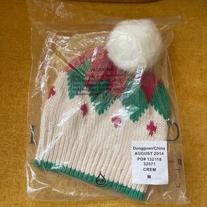 Child’s Garnet Hill, new in original bag, Red and Green Argyle, medium